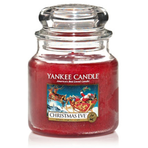 Yankee Candle - Christmas Eve 411g (Tradiční vánoční vůně, plná vřelých srdcí, rozinek a kandovaného ovoce.)