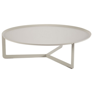 Krémový konferenční stolek MEME Design Round, Ø 80 cm