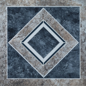 PVC samolepící podlahová dlažba, čtverce FASTILE dlažba modrá