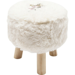 Bílá stolička Kare Design Fur