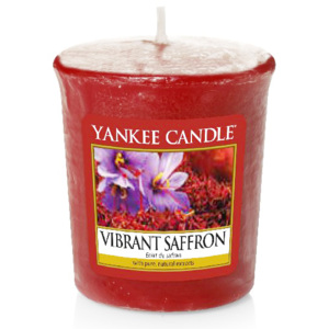 Yankee Candle - votivní svíčka Vibrant Saffron 49g (Nechejte se okouzlit hřejivou a živoucí sladkostí šafránu, prostoupenou jemností vanilky...)