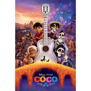 Plakát, Obraz - Coco - Guitar, (61 x 91,5 cm)