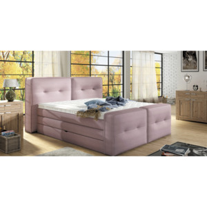 Elegantní čalouněná postel Falun XL - 140 x 200 cm