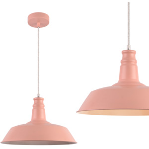 [lux.pro]® Dekorativní závěsná lampa 'Rosé Steam Punk' - růžová (1 x E27)