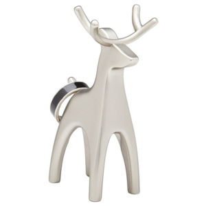 Šperkovnice ve tvaru jelena Umbra Anigram Reindeer | matná stříbrná