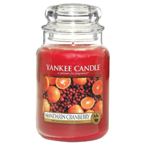 Yankee Candle - Mandarin Cranberry 623g (Šťavnatá a zářivá ovocná vůně sladkých, sluncem políbených mandarinek a osvěžujících nakyslých brusinek. )