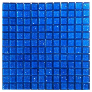 Maxwhite B002 Mozaika skleněná modrá 29,7x29,7cm sklo