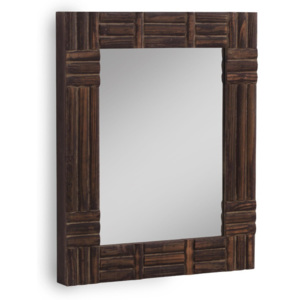 Hnědé nástěnné zrcadlo Geese, 57 x 70 cm