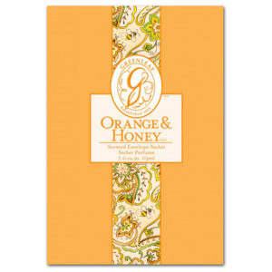 Greenleaf - vonný sáček Orange & Honey 115ml (Vůně čerstvého pomeranče se sladkým medovým nektarem v elegantním papírovém sáčku Orange & Honey.)