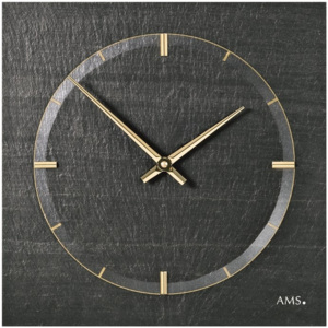 AMS Designové nástěnné břidlicové hodiny 9516 AMS A9516