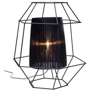 Černá stolní lampa Kare Design Wire