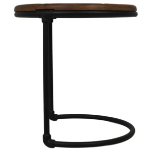 Odkládací stolek s deskou z teakového dřeva HSM collection, ⌀ 45 cm