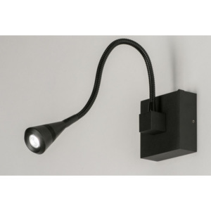 Nástěnné černé LED svítidlo Simmel II Black (Nordtech)