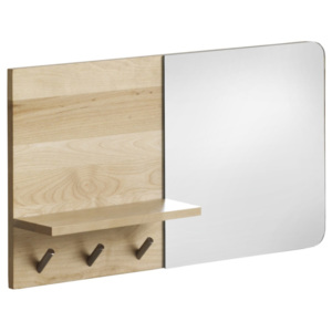 Nástěnné zrcadlo s poličkou z březového dřeva Geese Stockholm