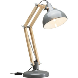 Šedá stolní lampa Kare Design Station