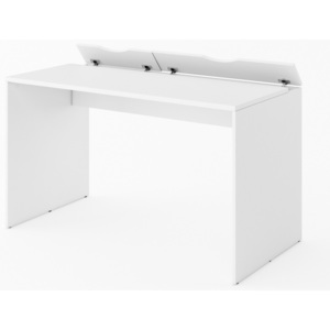 Psací stůl s úložným prostorem v bílé matné barvě typ RP 12 KN745