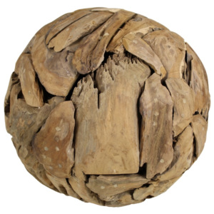 Dekorace z teakového dřeva HSM collection Biag, ⌀ 40 cm