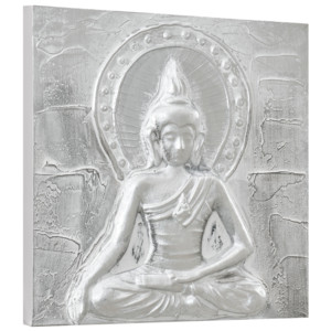 [art.work] Ručně malovaný obraz - Buddha - plátno napnuté na rámu - 30x30x2,8 cm