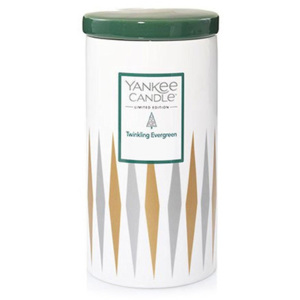 Yankee Candle – Décor vonná svíčka Twinkling Evergreen, velká