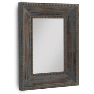 Hnědé nástěnné zrcadlo Geese, 90 x 70 cm