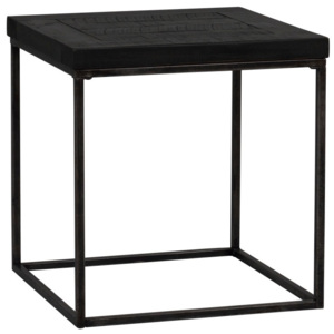 Černý dřevěný příruční stolek Folke Lato