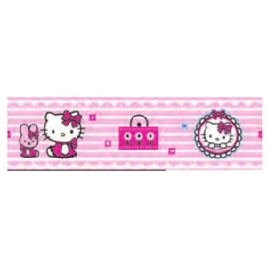 Bordura papírová Hello Kitty - šířka 15,9cm x délka 5m