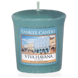 Yankee Candle - votivní svíčka Viva Havana 49g (Ať žije Havana! Směs santálového dřeva, koření a vanilky. Spolu s nostalgií po starých časech v Havaně