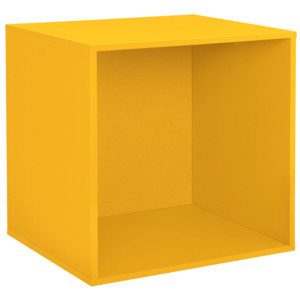 [en.casa]® Variabilní designový systém - skříňky / poličky - 45x45x40 cm - hořčicově žluté