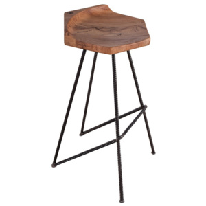 Barová židle se sedákem z masivního dubového dřeva FLAME furniture Inc. Ber-hex