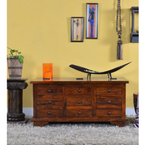 Konferenční stolek z indického masivu palisandr Barva Barva č. 9 - Natural 9-DRAWER