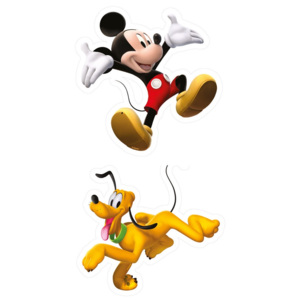 Dekorace na zeď Mickey a Pluto