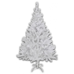 Umělý Vánoční stromeček ABC smrk 90 cm s osvětlením bílý