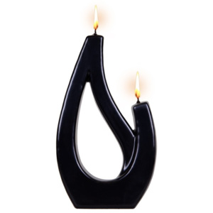 Černá svíčka Alusi Saba Petit, 6 hodin hoření