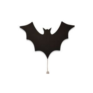 Nástěnná lampička Batman - černý dřevěný podklad