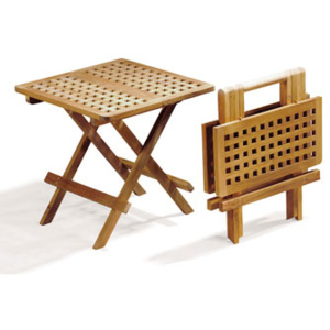 Texim Piknik hranatý teakový skládací stolek