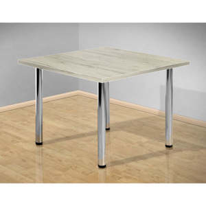 Jídelní stůl 80x80 cm s kovovými nohami lamino: san remo