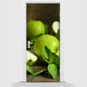 Samolepící fototapeta - Jablka zelené 95 x 210cm