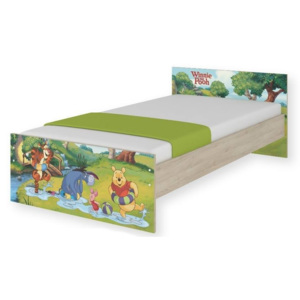 Dětská junior postel Disney 180x90cm - Medvídek PÚ a kouzelný les