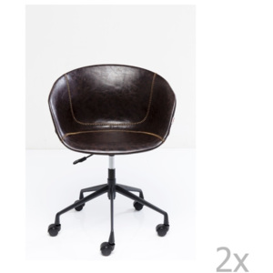 Sada 2 kancelářských židlí Kare Design Lounge