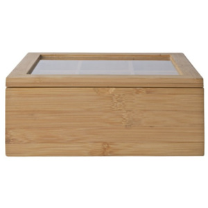 KJ Collection Bambusová krabička na čaj