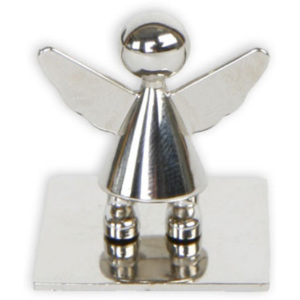 Anděl strážný s magnetem, stříbrný lesklý (Mějte u sebe vždy svého anděla strážného!)