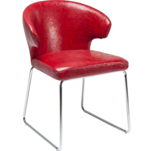 Sada 2 červených jídelních židlí Kare Design Atomic