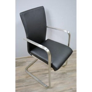Čalouněná židle 11809A 97x52x55 cm imitace kůže kov