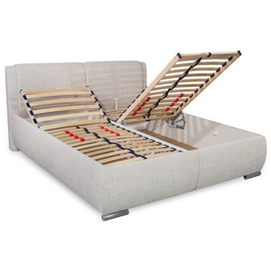 Čalouněná postel s úložným prostorem Sara vario, čelní výklop , 180x200 cm
