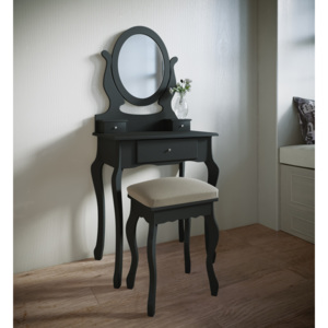 Toaletní stolek Angeluna, černý