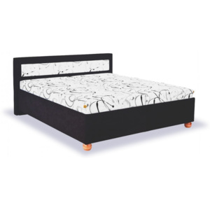 Zvýšená čalouněná postel s úložným prostorem Malvína , GB-AS