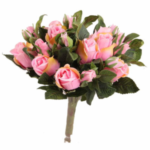 Růže SUSAN trs umělá růžová 28cm
