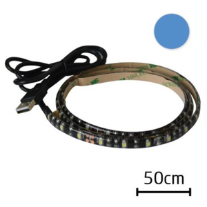 Tipa LED pásek s USB 50cm 60ks/m 3528 4.8W/m,voděodolný, Modrá