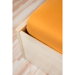 AMIDO-EXQUISIT Pomarančové prostěradlo Jersey Superstretch, Rozměr 90/100 x 200 cm