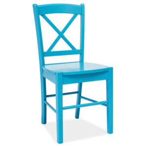 Jídelní dřevěná židle CD-56 modrá